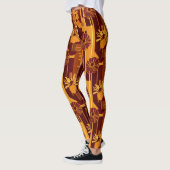 Aardetoon Botanische Bloemmotief Leggings (Links)