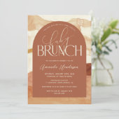 Aardetoon Geslacht Neutrale Baby Brunch Kaart (Staand voorkant)