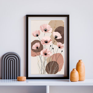 Aardetoon Klaproos Symfonie Foto Afdruk