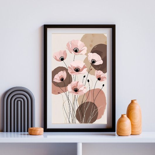 Aardetoon Klaproos Symfonie Foto Afdruk