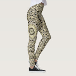 Aardetoon Mandala Ingewikkelde Geometrische Patron Leggings