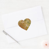 Aardetoon Marmer Hart Stickers (Envelop)