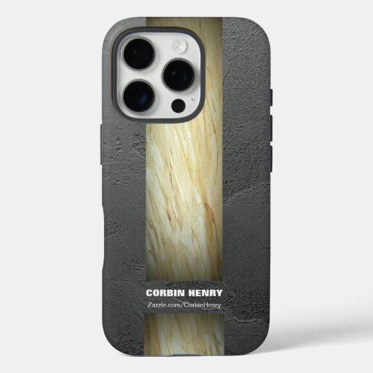 Aardetoon Marmer Naam Textuur Case-Mate iPhone Case (Achterkant)