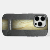 Aardetoon Marmer Naam Textuur Case-Mate iPhone Case (Achterkant (horizontaal))