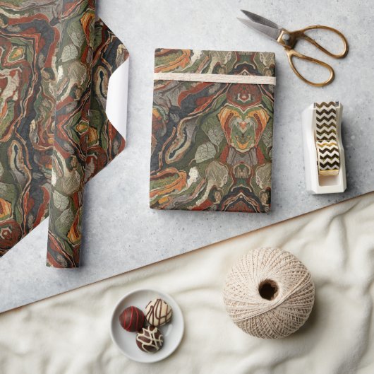 Aardetoon Marmer Werveling Cadeaupapier (Crafts)