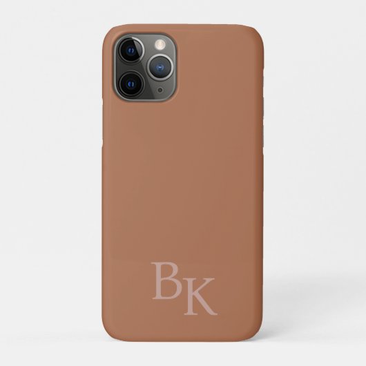 Aardetoon Minimalistisch Gepersonaliseerd Initiaal Case-Mate iPhone Case (Achterkant)
