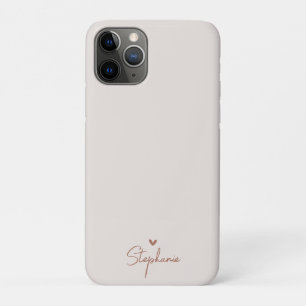 Aardetoon Minimalistische Hart Gepersonaliseerde C Case-Mate iPhone Case