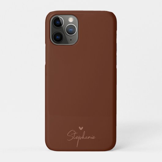 Aardetoon Minimalistische Hart Gepersonaliseerde C Case-Mate iPhone Case (Achterkant)