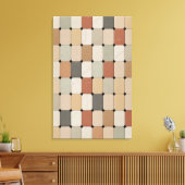 Aardetoon Organische Tegel Weefsel Canvas Afdruk (Insitu (Woonkamer))