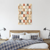 Aardetoon Organische Tegel Weefsel Canvas Afdruk (Insitu (Slaapkamer))