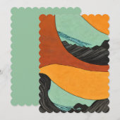 Aardetoon Strand Getatoeëerd Kaart (Voorkant / Achterkant)