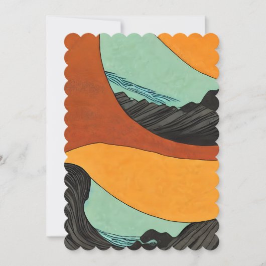 Aardetoon Strand Getatoeëerd Kaart (Voorkant)