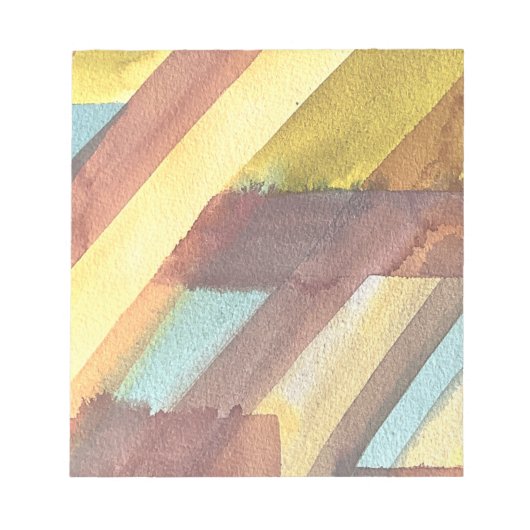 Aardetoon Waterkleur Textuur Notitieblok (Voorkant)
