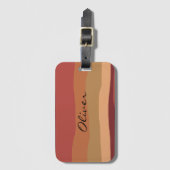 Aardetoon woestijn bagagelabel (Voorkant (verticaal))