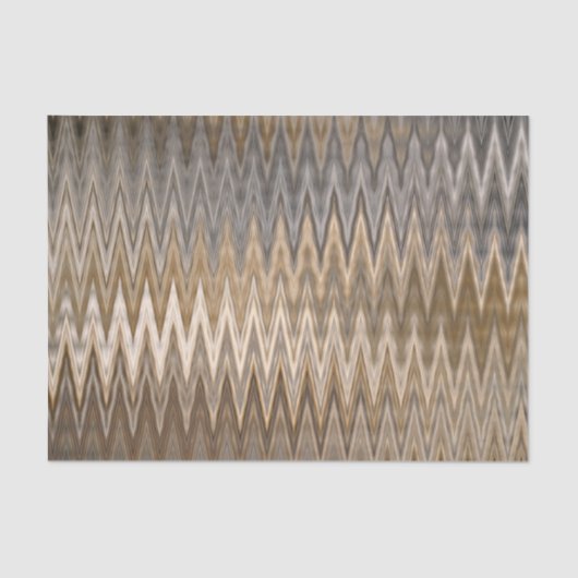 Aardetoon Zigzag Golfpatroon  Tissuepapier (Voorkant)