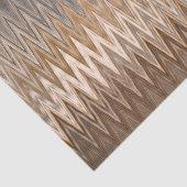 Aardetoon Zigzag Golfpatroon  Tissuepapier (Detail)