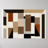 Aardetoonkunst Mid-Century Modern Poster (Voorkant)