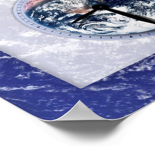 Aardeuur met klokken poster (Hoek)