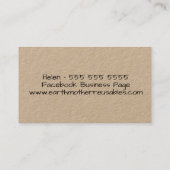 aardevriendelijke herbruikbare afvalvrije producte visitekaartje (Achterkant)