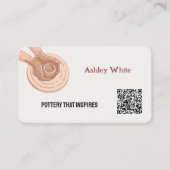 Aardewerk aangepaste QR Visitekaartje (Voorkant)