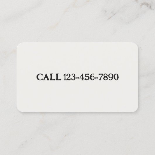 Aardewerk aangepaste QR Visitekaartje (Achterkant)