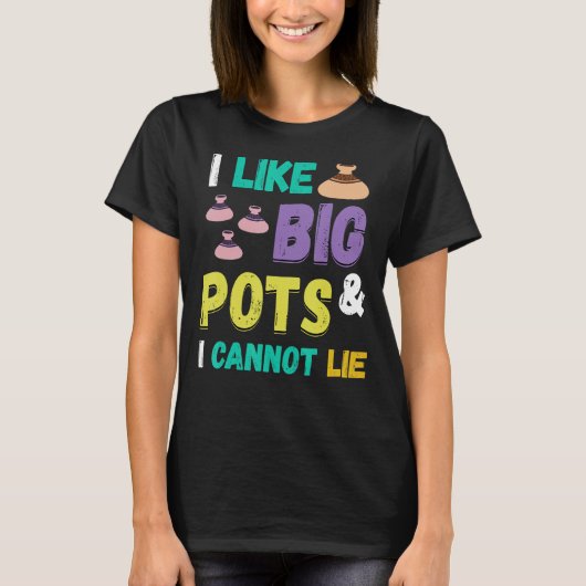 Aardewerk dat ik leuk vind als grote potten kerami t-shirt (Voorkant)