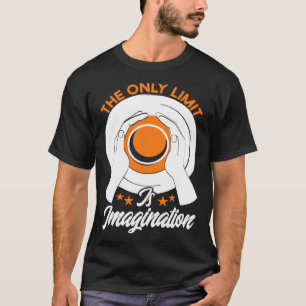 Aardewerk De enige grens is verbeelding aardewerk T-shirt