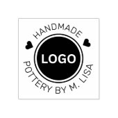 Aardewerk door Business Curved tekst Rubberstempel (Afrduk)