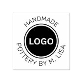 Aardewerk door handgemaakte gebogen tekst rubberstempel (Afrduk)