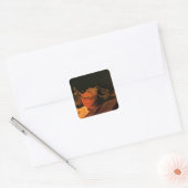 Aardewerk, fles en klompen door Vincent van Gogh Vierkante Sticker (Envelop)