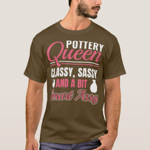 Aardewerk Grappige Potter Vrouwen Klei Oven T-shirt