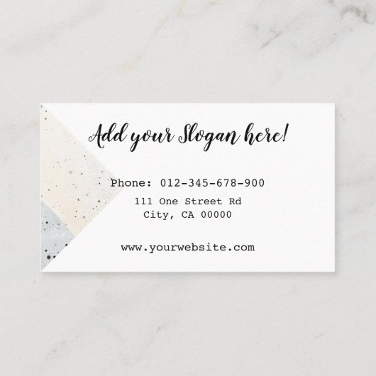 Aardewerk Handgemaakt Modern kalligrafie Script Lo Visitekaartje (Achterkant)