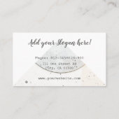 Aardewerk Handgemaakt Modern kalligrafie Script Lo Visitekaartje (Achterkant)