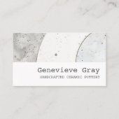 Aardewerk Handgemaakt Modern Minimalistisch Abstra Visitekaartje (Voorkant)