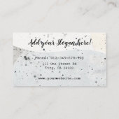 Aardewerk Handgemaakte Moderne Kalligrafie Script  Visitekaartje (Achterkant)