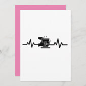 Aardewerk hartslag keramist feestdagenkaart (Voorkant / Achterkant)