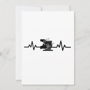 Aardewerk hartslag keramist feestdagenkaart