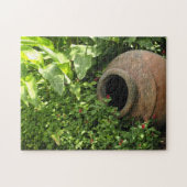 Aardewerk in de tuinpuzzel legpuzzel (Horizontaal)
