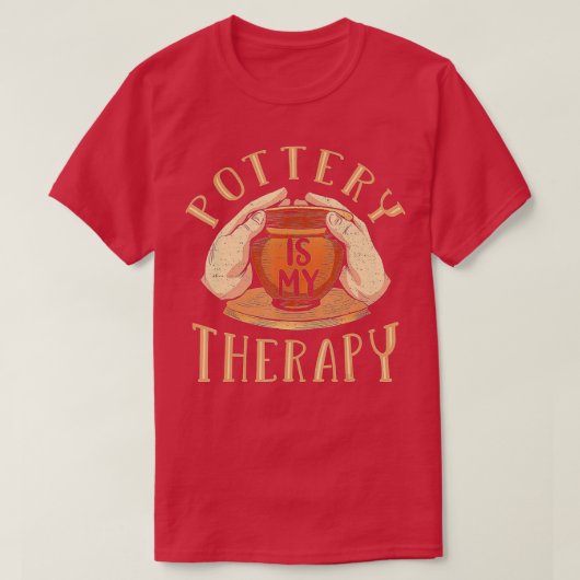 Aardewerk is mijn therapiestroom t-shirt (Design voorkant)