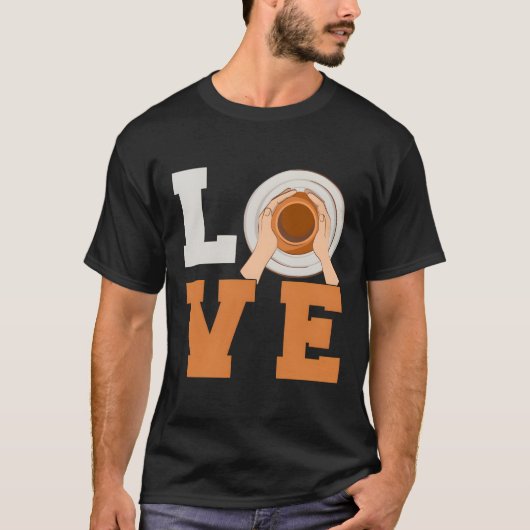 Aardewerk keramiek klei pot maken liefde t-shirt (Voorkant)