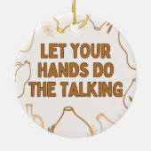 Aardewerk Keramisch Ornament (Achterkant)