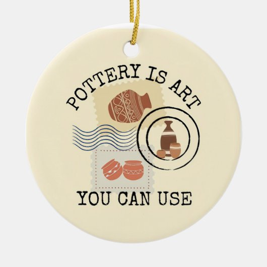 Aardewerk Keramisch Ornament (Voorkant)