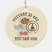 Aardewerk Keramisch Ornament (Achterkant)