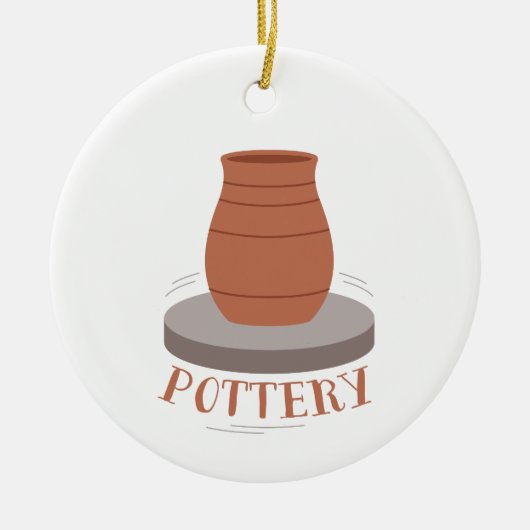 Aardewerk Keramisch Ornament (Voorkant)