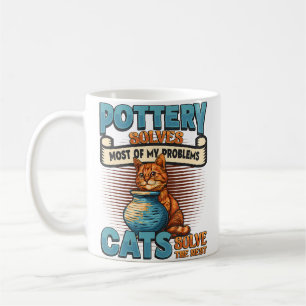 Aardewerk Lost Meeste Van Mijn Problemen Kattenlie Koffiemok