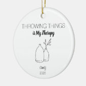 Aardewerk Ornament, Kunst Cadeau, Gooien Dingen is Keramisch Ornament (Links)