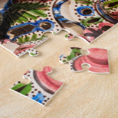 Aardewerk te koop op de markt legpuzzel (Zijkant)