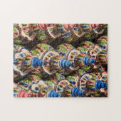 Aardewerk te koop op de markt legpuzzel (Horizontaal)