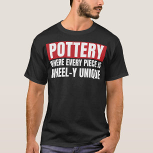 Aardewerk unieke kunst grappige keramische kunst k t-shirt