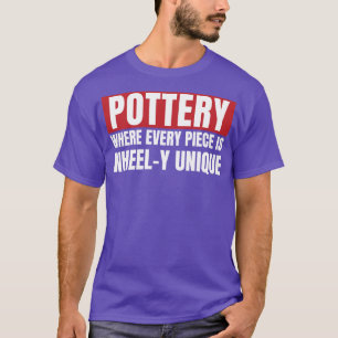 Aardewerk unieke kunst grappige keramische kunst k t-shirt